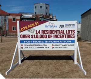 Lots for sale sign