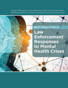 Graphic of cover of the book Best Practices in Law Enforcement Responses to Mental Health Crises