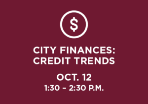 City Finances: Credit Trends webinar icon 