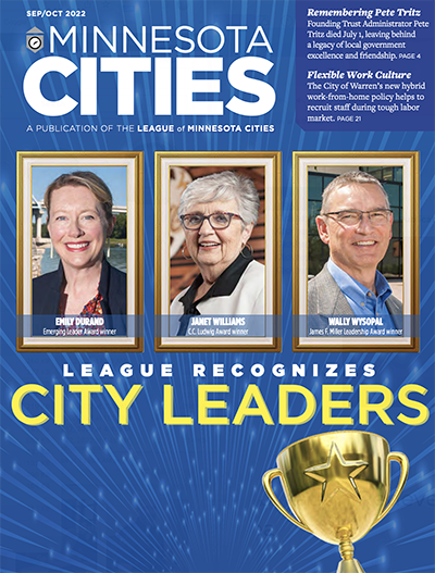 Cover of the September October Minnesota Cities Magazine