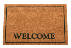 A welcome mat