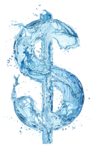 A stylized dollar sign