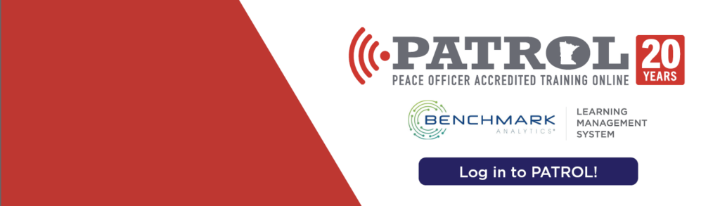 Patrol Logo with option to click to login to your PATROL account