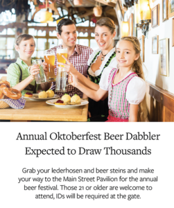 Annual Oktoberfest Beer Dabbler ad