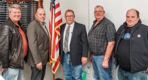 Five Baldwin City Council members.