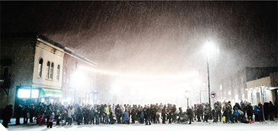 Festival in downtown Le Sueur