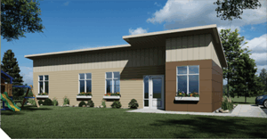 A rendering of the Child Care House