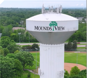 Mounds View watertower.