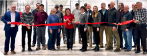 A ribbon cutting ceremony