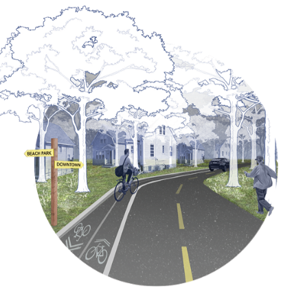 City street illustration