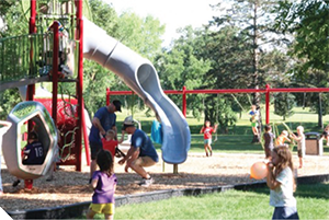 Playground in Pierz, Minnesota.