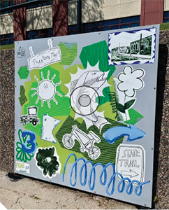 Mural in Preston, Minnesota.