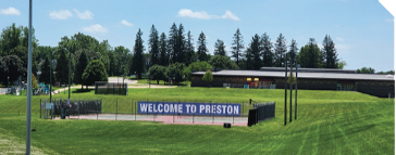 Welcome to Preston sign.