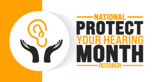 Protect Your Hearing Month background or banner design template